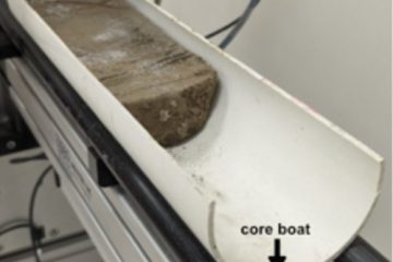 Core in the core boat on the MSCL track.